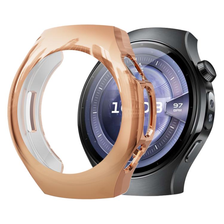 xDfind Plating Tempered Film Integrated TPU Watch Protective Cover, For Huawei Watch 5 42mm, For Huawei Watch 5 46mm