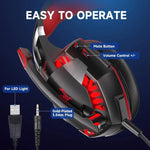 سماعات ألعاب سلكية KOTION EACH G2000 مع إضاءة LED