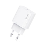 شاحن سريع USB-C / Type-C منفذ واحد USAMS CC226 T65 PD20W، قابس الاتحاد الأوروبي، CC226