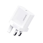 شاحن سريع USB-C / Type-C منفذ واحد USAMS CC227 T65 PD20W، قابس المملكة المتحدة، CC227