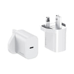شاحن سريع USB-C / Type-C منفذ واحد USAMS CC227 T65 PD20W، قابس المملكة المتحدة، CC227