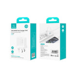 شاحن سريع USB-C / Type-C منفذ واحد USAMS CC227 T65 PD20W، قابس المملكة المتحدة، CC227