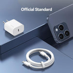 شاحن سريع USB-C / Type-C منفذ واحد USAMS CC228 T65 PD20W، قابس الولايات المتحدة، CC228