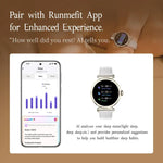 ساعة ذكية GTR4 بشاشة TFT مقاس 1.27 بوصة للسيدات، مقاومة للماء IP68، تدعم مراقبة معدل ضربات القلب