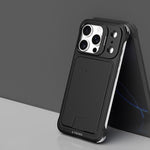 غطاء هاتف حامل عدسة بدون إطار معدني من J TRIBE مع فتحة بطاقة، لهواتف iPhone 17 Pro Max، iPhone 17 Pro، iPhone 17، iPhone Air، iPhone 16 Pro Max، iPhone 16 Pro، iPhone 15 Pro Max، iPhone 15 Pro