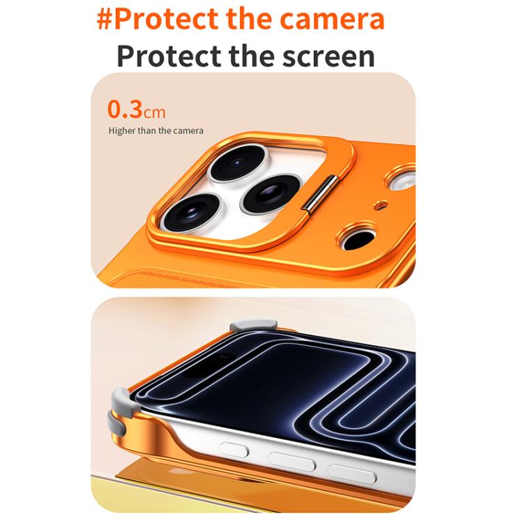 غطاء هاتف حامل عدسة بدون إطار معدني من J TRIBE مع فتحة بطاقة، لهواتف iPhone 17 Pro Max، iPhone 17 Pro، iPhone 17، iPhone Air، iPhone 16 Pro Max، iPhone 16 Pro، iPhone 15 Pro Max، iPhone 15 Pro