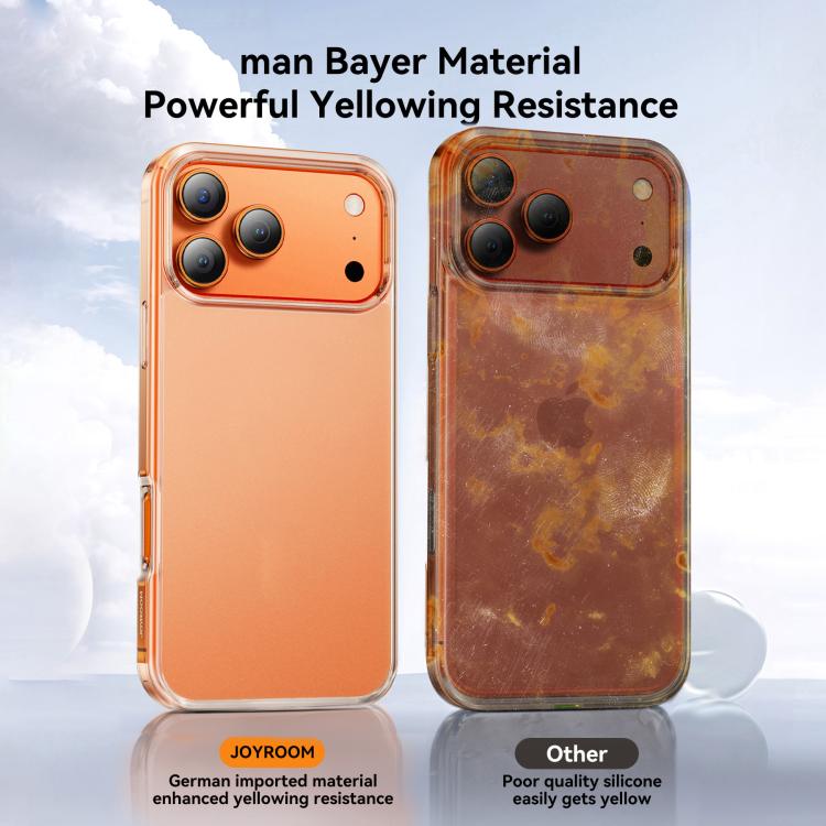 غطاء هاتف من سلسلة JOYROOM ملمس الجلد من TPU+PC، لهواتف iPhone 17 Pro Max، iPhone 17 Pro، iPhone 17، iPhone Air