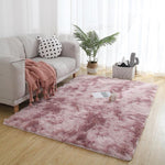 Simple Sofa Bedside Gradient Carpet Living Room Bedroom Mat, Rainbow 100x200cm, Pink Purple 100x200cm, Light Gray 100x200cm