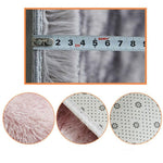Simple Sofa Bedside Gradient Carpet Living Room Bedroom Mat, Rainbow 100x200cm, Pink Purple 100x200cm, Light Gray 100x200cm