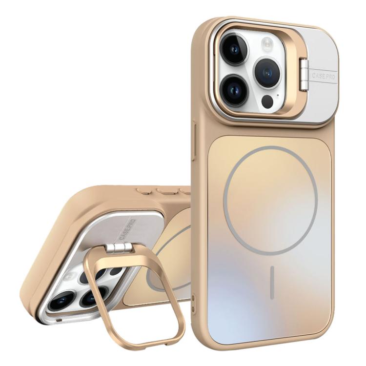 غطاء هاتف ماجسيف بحامل عدسة مطفي AG، لهواتف iPhone 12، iPhone 12 Pro Max، iPhone 12 Pro، iPhone 11