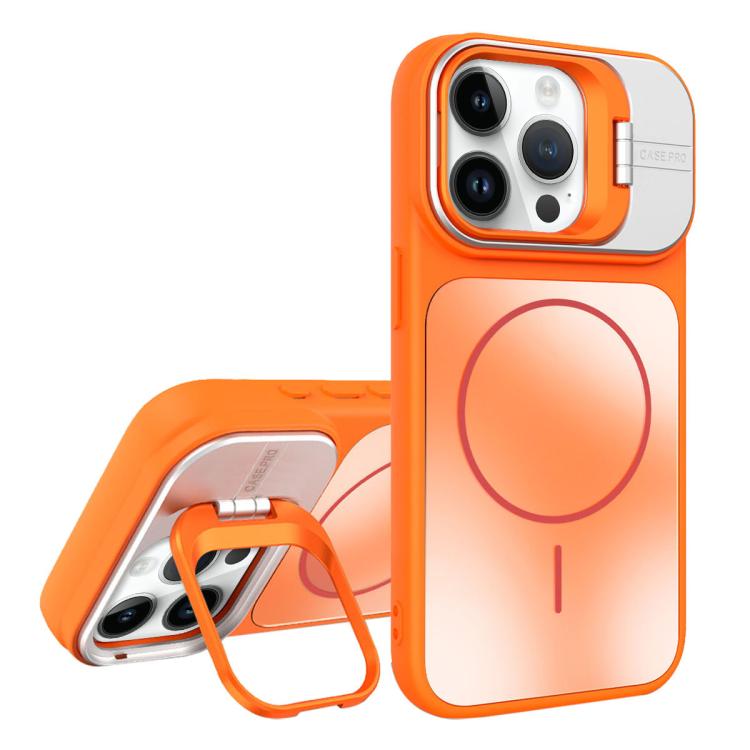 غطاء هاتف ماجسيف بحامل عدسة مطفي AG، لهواتف iPhone 12، iPhone 12 Pro Max، iPhone 12 Pro، iPhone 11