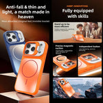 غطاء هاتف ماجسيف بحامل عدسة مطفي AG، لهواتف iPhone 12، iPhone 12 Pro Max، iPhone 12 Pro، iPhone 11
