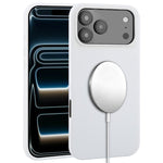 غطاء هاتف ماجسيف من السيليكون السائل بتغطية كاملة، لهواتف iPhone 17 Pro Max، iPhone 17 Pro، iPhone 17، iPhone Air