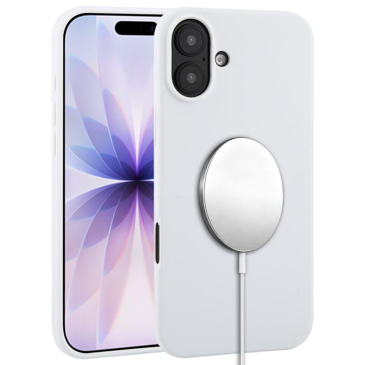 غطاء هاتف ماجسيف من السيليكون السائل بتغطية كاملة، لهواتف iPhone 17 Pro Max، iPhone 17 Pro، iPhone 17، iPhone Air