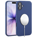 غطاء هاتف ماجسيف من السيليكون السائل بتغطية كاملة، لهواتف iPhone 17 Pro Max، iPhone 17 Pro، iPhone 17، iPhone Air