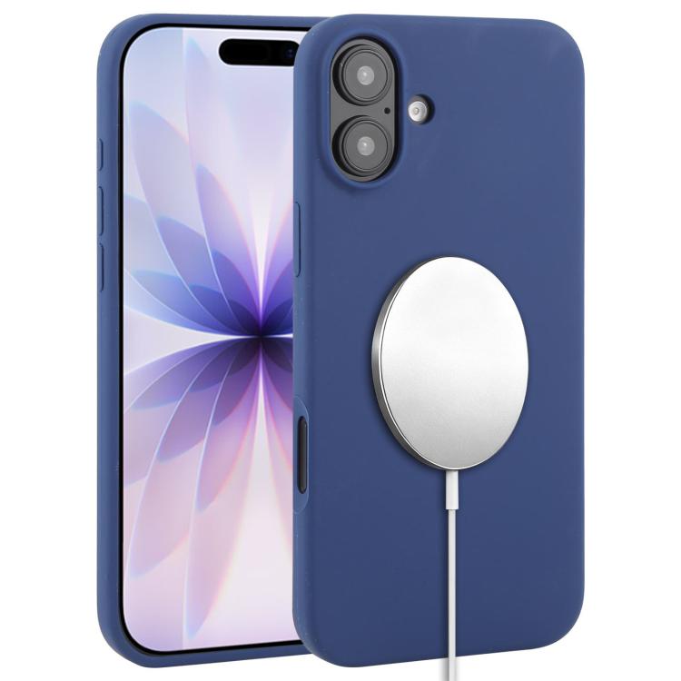 غطاء هاتف ماجسيف من السيليكون السائل بتغطية كاملة، لهواتف iPhone 17 Pro Max، iPhone 17 Pro، iPhone 17، iPhone Air