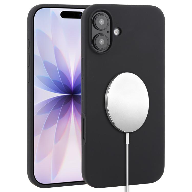 غطاء هاتف ماجسيف من السيليكون السائل بتغطية كاملة، لهواتف iPhone 17 Pro Max، iPhone 17 Pro، iPhone 17، iPhone Air