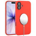 غطاء هاتف ماجسيف من السيليكون السائل بتغطية كاملة، لهواتف iPhone 17 Pro Max، iPhone 17 Pro، iPhone 17، iPhone Air