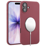 غطاء هاتف ماجسيف من السيليكون السائل بتغطية كاملة، لهواتف iPhone 17 Pro Max، iPhone 17 Pro، iPhone 17، iPhone Air