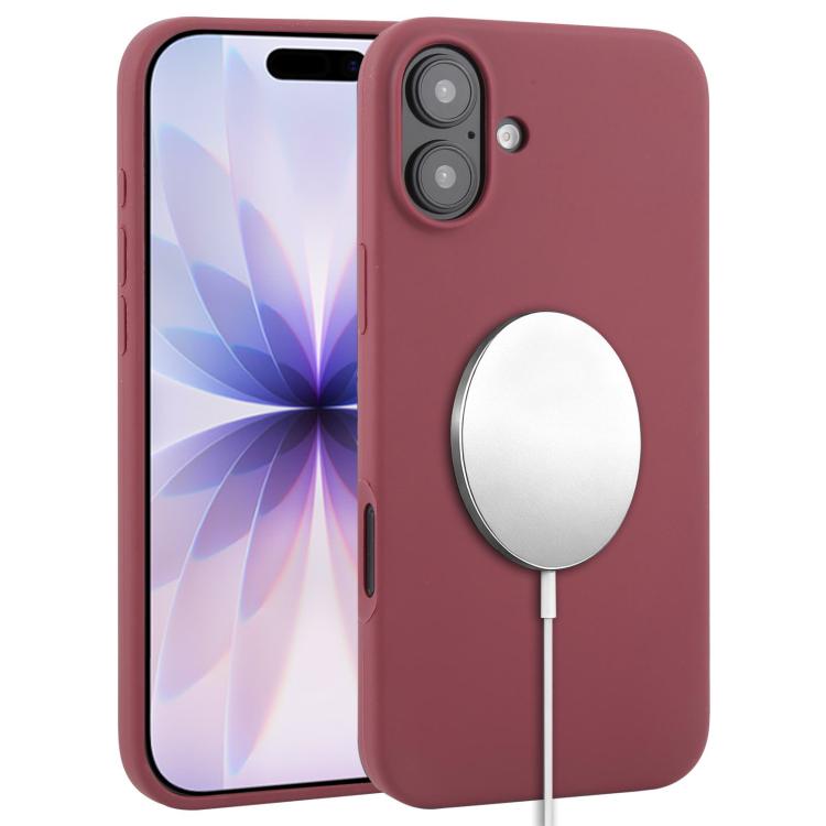 غطاء هاتف ماجسيف من السيليكون السائل بتغطية كاملة، لهواتف iPhone 17 Pro Max، iPhone 17 Pro، iPhone 17، iPhone Air