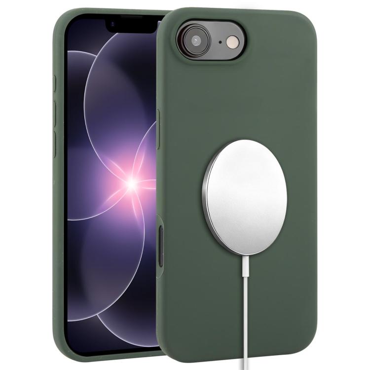 غطاء هاتف ماجسيف من السيليكون السائل بتغطية كاملة، لهواتف iPhone 17 Pro Max، iPhone 17 Pro، iPhone 17، iPhone Air
