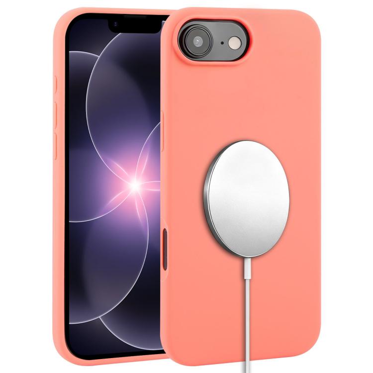 غطاء هاتف ماجسيف من السيليكون السائل بتغطية كاملة، لهواتف iPhone 17 Pro Max، iPhone 17 Pro، iPhone 17، iPhone Air
