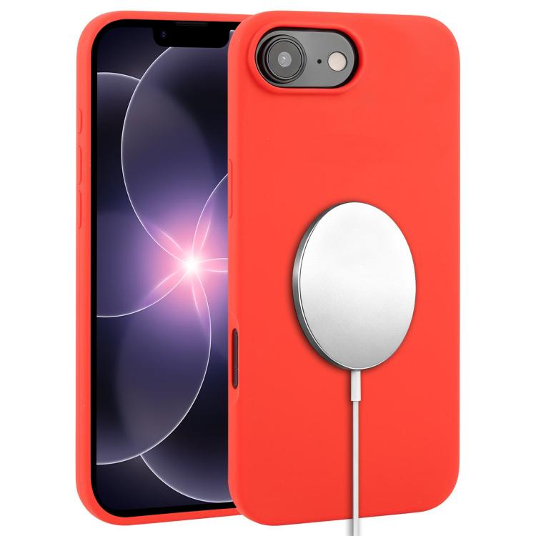 غطاء هاتف ماجسيف من السيليكون السائل بتغطية كاملة، لهواتف iPhone 17 Pro Max، iPhone 17 Pro، iPhone 17، iPhone Air