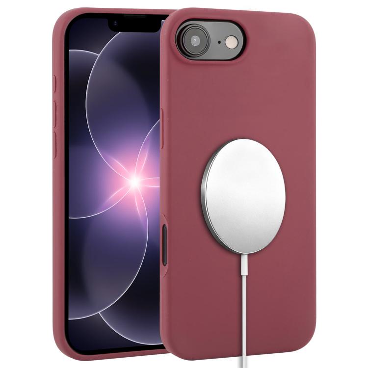 غطاء هاتف ماجسيف من السيليكون السائل بتغطية كاملة، لهواتف iPhone 17 Pro Max، iPhone 17 Pro، iPhone 17، iPhone Air