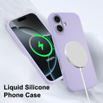 غطاء هاتف ماجسيف من السيليكون السائل بتغطية كاملة، لهواتف iPhone 17 Pro Max، iPhone 17 Pro، iPhone 17، iPhone Air