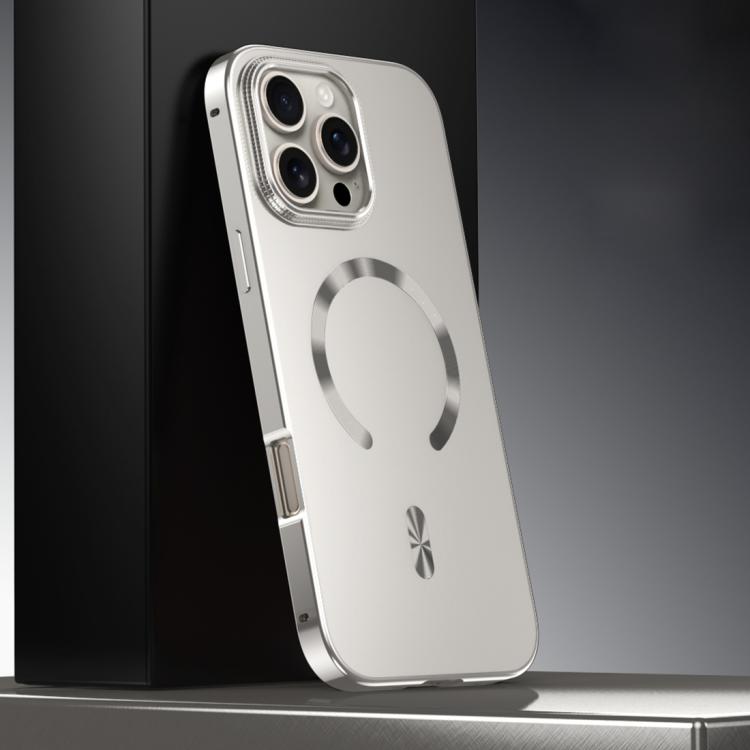 غطاء هاتف معدني من سبيكة ماجسيف مع درع مغناطيسي مطفي، لهواتف iPhone 17 Pro Max، iPhone 17 Pro، iPhone 17، iPhone Air، iPhone 16 Pro Max، iPhone 16 Pro، iPhone 15 Pro Max، iPhone 15 Pro