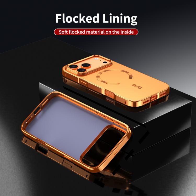 غطاء هاتف معدني من سبيكة ماجسيف مع درع مغناطيسي مطفي، لهواتف iPhone 17 Pro Max، iPhone 17 Pro، iPhone 17، iPhone Air، iPhone 16 Pro Max، iPhone 16 Pro، iPhone 15 Pro Max، iPhone 15 Pro