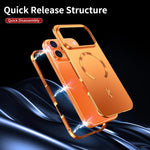 غطاء هاتف معدني من سبيكة ماجسيف مع درع مغناطيسي مطفي، لهواتف iPhone 17 Pro Max، iPhone 17 Pro، iPhone 17، iPhone Air، iPhone 16 Pro Max، iPhone 16 Pro، iPhone 15 Pro Max، iPhone 15 Pro