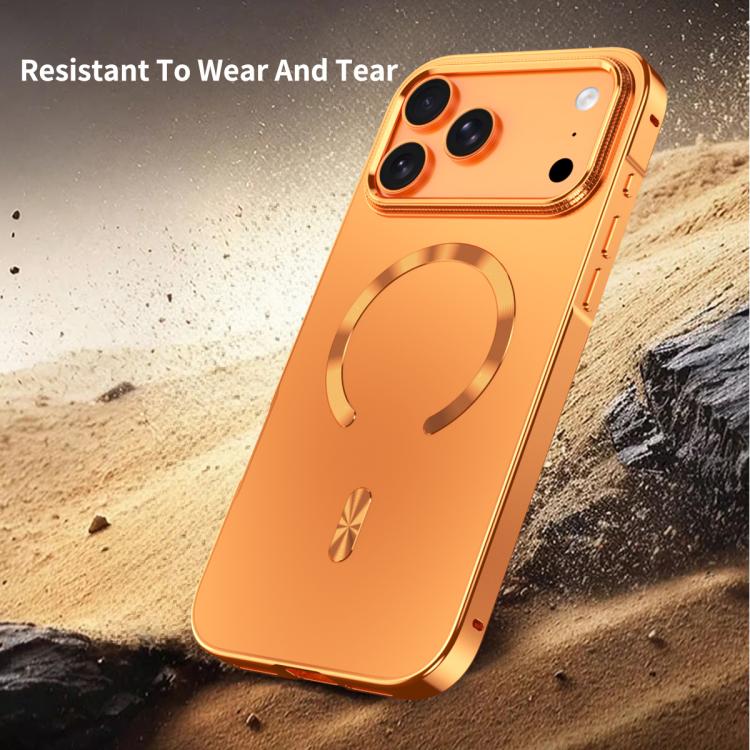 غطاء هاتف معدني من سبيكة ماجسيف مع درع مغناطيسي مطفي، لهواتف iPhone 17 Pro Max، iPhone 17 Pro، iPhone 17، iPhone Air، iPhone 16 Pro Max، iPhone 16 Pro، iPhone 15 Pro Max، iPhone 15 Pro