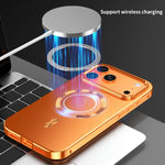 غطاء هاتف معدني من سبيكة ماجسيف مع درع مغناطيسي مطفي، لهواتف iPhone 17 Pro Max، iPhone 17 Pro، iPhone 17، iPhone Air، iPhone 16 Pro Max، iPhone 16 Pro، iPhone 15 Pro Max، iPhone 15 Pro