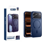 غطاء هاتف مغناطيسي بإطار عدسة معدني ملمس الجلد من XDcase، لهواتف iPhone 17 Pro Max، iPhone 17 Pro، iPhone 17