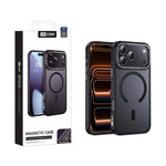 غطاء هاتف مغناطيسي بإطار عدسة معدني ملمس الجلد من XDcase، لهواتف iPhone 17 Pro Max، iPhone 17 Pro، iPhone 17