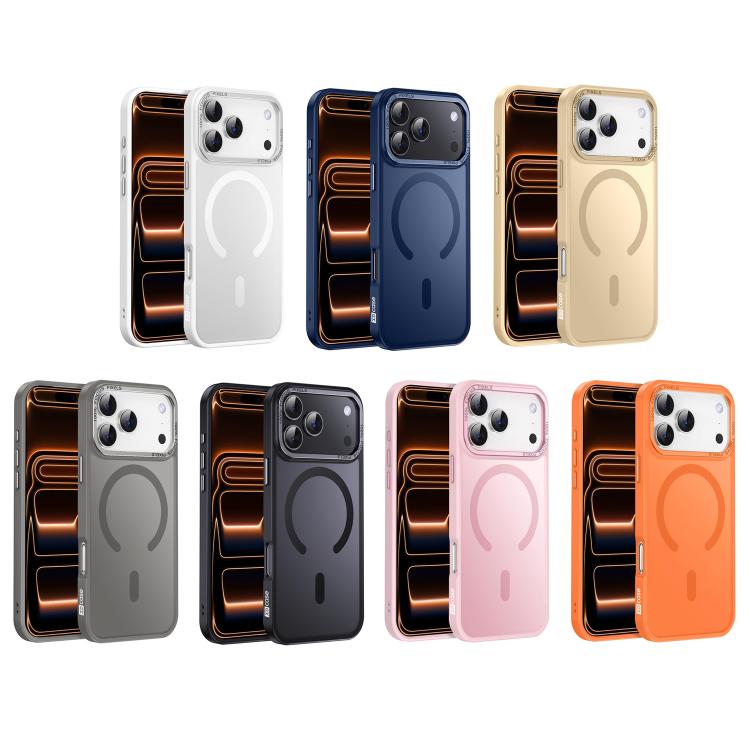 غطاء هاتف مغناطيسي بإطار عدسة معدني ملمس الجلد من XDcase، لهواتف iPhone 17 Pro Max، iPhone 17 Pro، iPhone 17