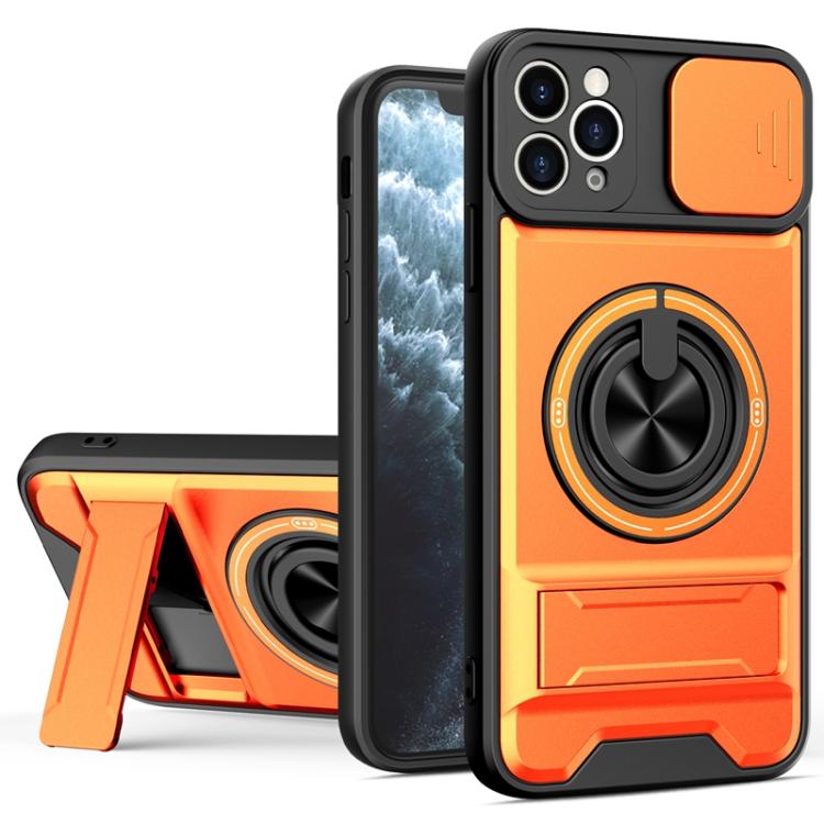 غطاء هاتف مغناطيسي متعدد الوظائف مع نافذة انزلاقية للعدسة ومقاوم للصدمات، لهواتف iPhone 13 Pro Max، iPhone 13 Pro، iPhone 12 Pro Max، iPhone 11 Pro Max، iPhone 11
