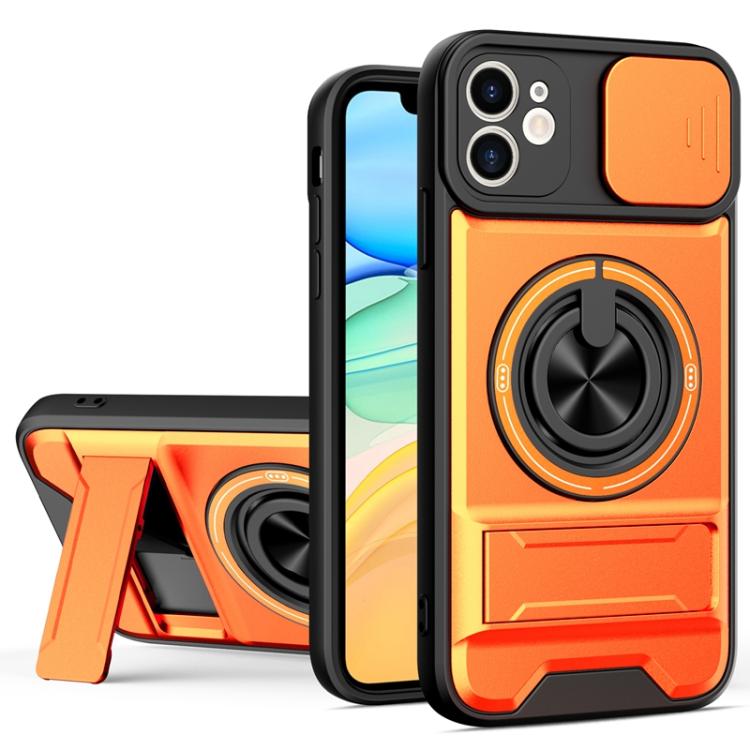 غطاء هاتف مغناطيسي متعدد الوظائف مع نافذة انزلاقية للعدسة ومقاوم للصدمات، لهواتف iPhone 13 Pro Max، iPhone 13 Pro، iPhone 12 Pro Max، iPhone 11 Pro Max، iPhone 11