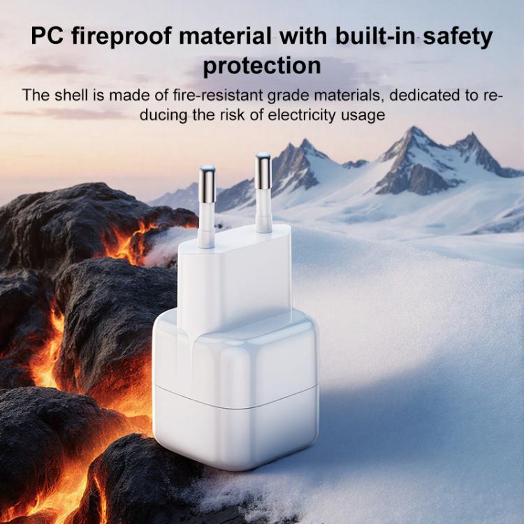 شاحن سريع صغير مكعب جليدي Yesido YC103 PD 35W Type-C، قابس الاتحاد الأوروبي
