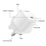 شاحن سريع صغير مكعب جليدي Yesido YC149 PD 35W Type-C، قابس المملكة المتحدة