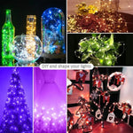 شريط إضاءة LED نحاسي USB RGB مع تحكم عبر تطبيق الهاتف الذكي بلوتوث، 2 متر 20 LED، 5 متر 50 LED، 10 متر 100 LED، 12 متر 120 LED، 15 متر 150 LED، 20 متر 200 LED