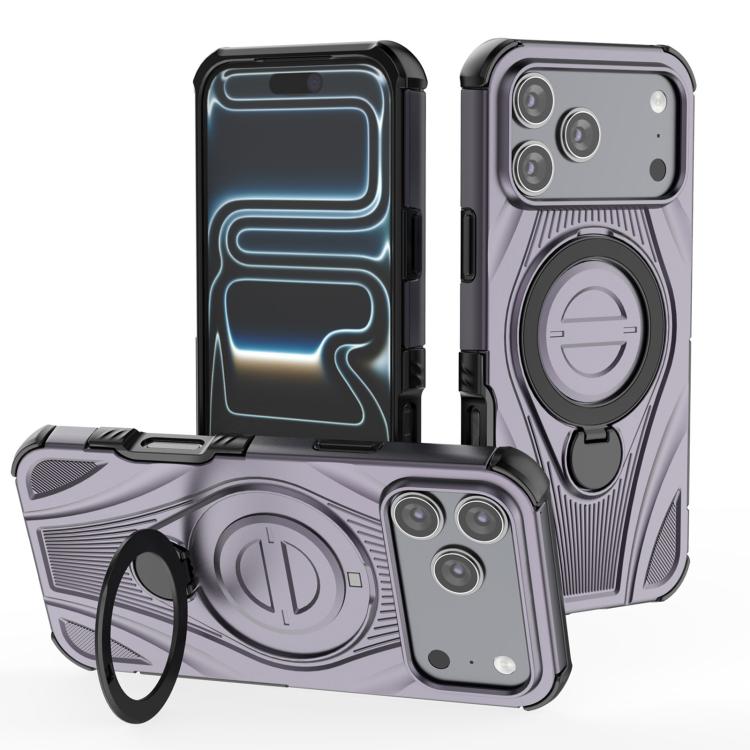 غطاء هاتف مغناطيسي مع حامل دوار معدني بشكل حلقة نجمية، لهواتف iPhone 17 Pro Max، iPhone 17 Pro، iPhone 17، iPhone Air، iPhone 16 Pro Max، iPhone 16 Pro، iPhone 16