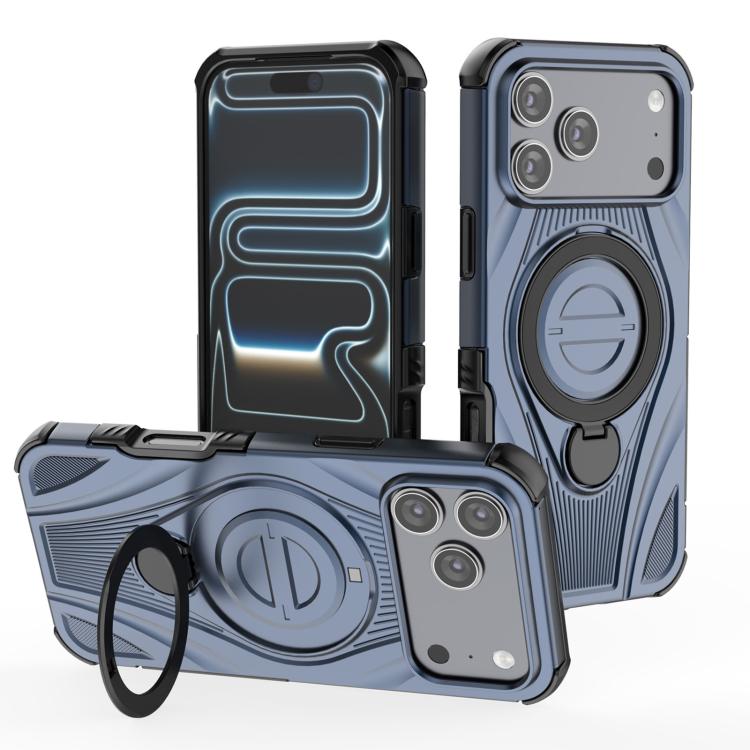 غطاء هاتف مغناطيسي مع حامل دوار معدني بشكل حلقة نجمية، لهواتف iPhone 17 Pro Max، iPhone 17 Pro، iPhone 17، iPhone Air، iPhone 16 Pro Max، iPhone 16 Pro، iPhone 16