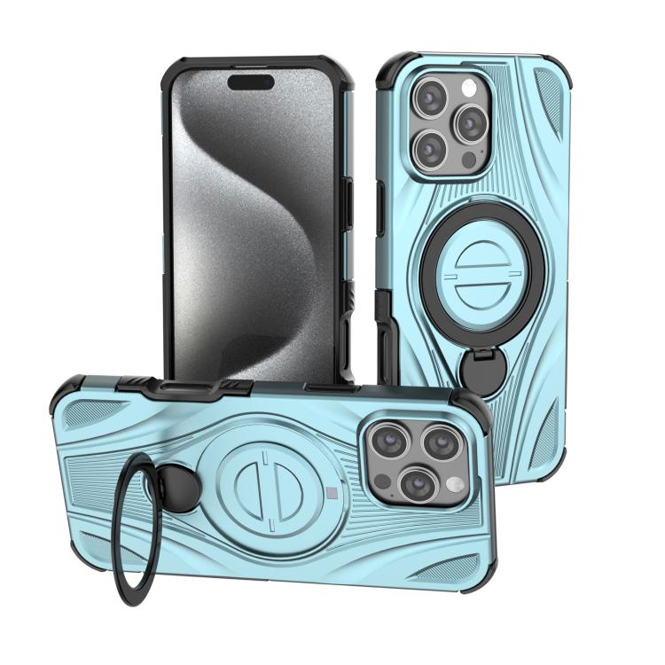 غطاء هاتف مغناطيسي مع حامل دوار معدني بشكل حلقة نجمية، لهواتف iPhone 17 Pro Max، iPhone 17 Pro، iPhone 17، iPhone Air، iPhone 16 Pro Max، iPhone 16 Pro، iPhone 16