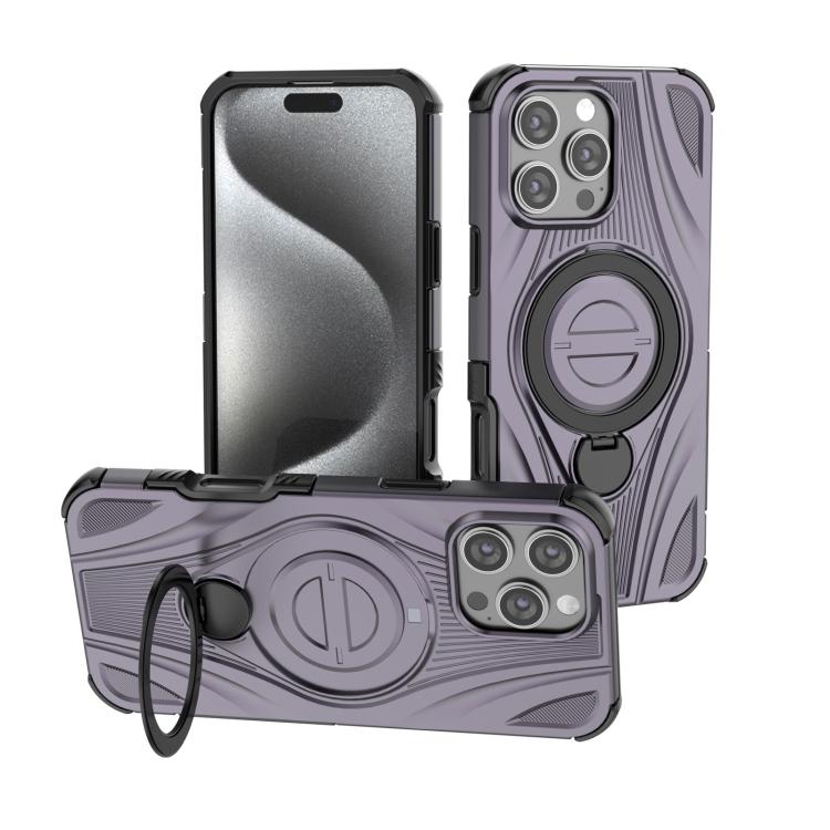 غطاء هاتف مغناطيسي مع حامل دوار معدني بشكل حلقة نجمية، لهواتف iPhone 17 Pro Max، iPhone 17 Pro، iPhone 17، iPhone Air، iPhone 16 Pro Max، iPhone 16 Pro، iPhone 16