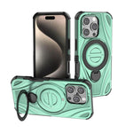 غطاء هاتف مغناطيسي مع حامل دوار معدني بشكل حلقة نجمية، لهواتف iPhone 17 Pro Max، iPhone 17 Pro، iPhone 17، iPhone Air، iPhone 16 Pro Max، iPhone 16 Pro، iPhone 16