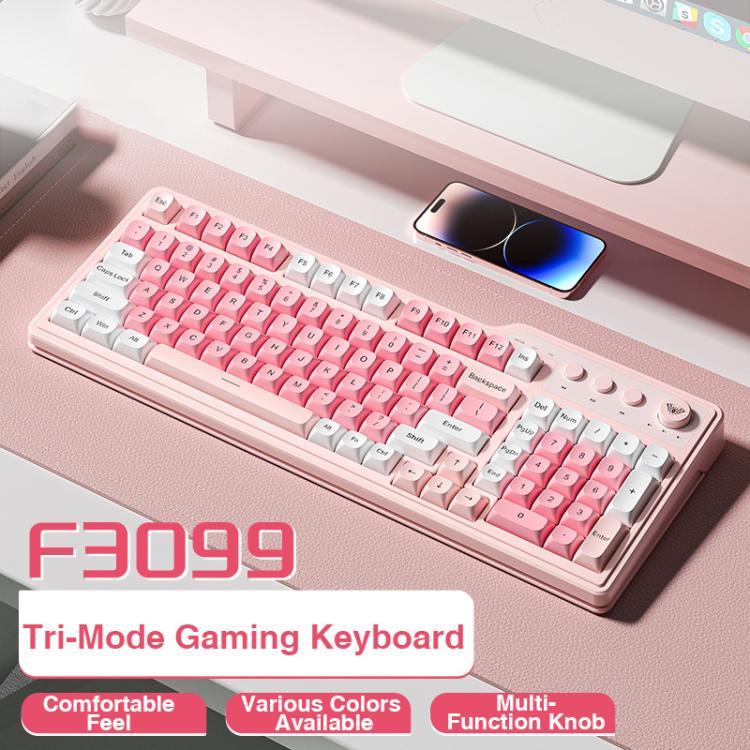 لوحة مفاتيح ألعاب AULA F3099 بإضاءة RGB و99 مفتاح وثلاثة أوضاع