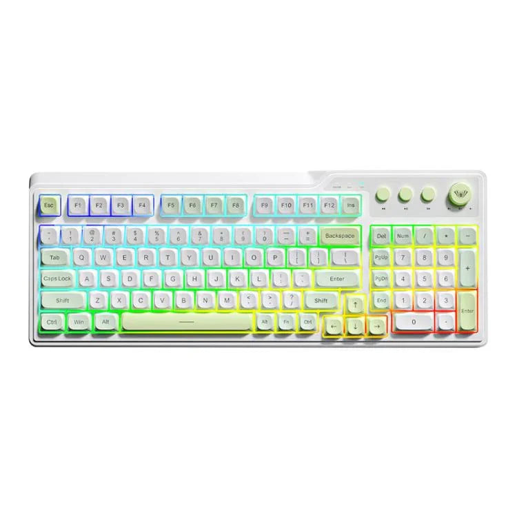 لوحة مفاتيح ألعاب AULA F3099 بإضاءة RGB و99 مفتاح وثلاثة أوضاع