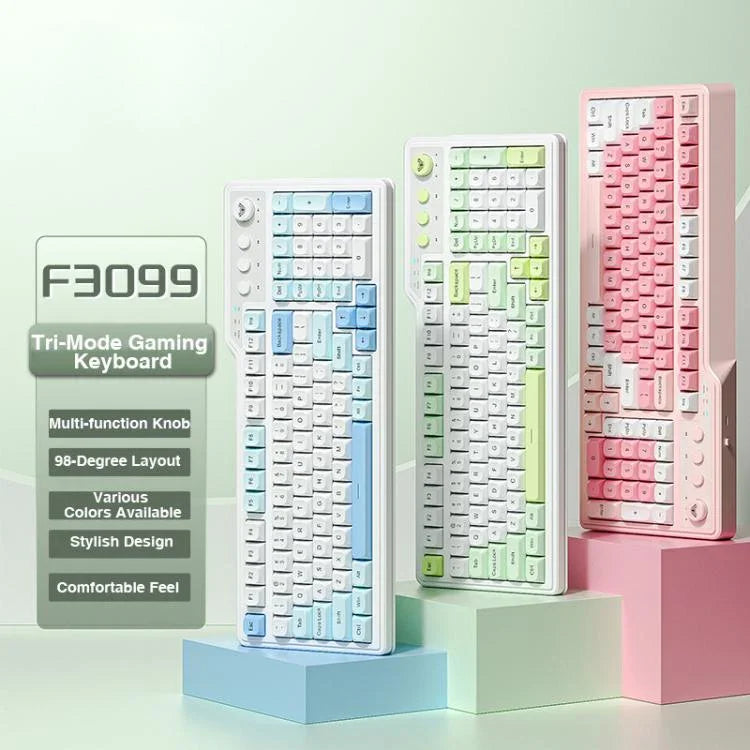 لوحة مفاتيح ألعاب AULA F3099 بإضاءة RGB و99 مفتاح وثلاثة أوضاع